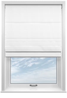 Atina (Blackout), Bright White - Motorised Roman Blind